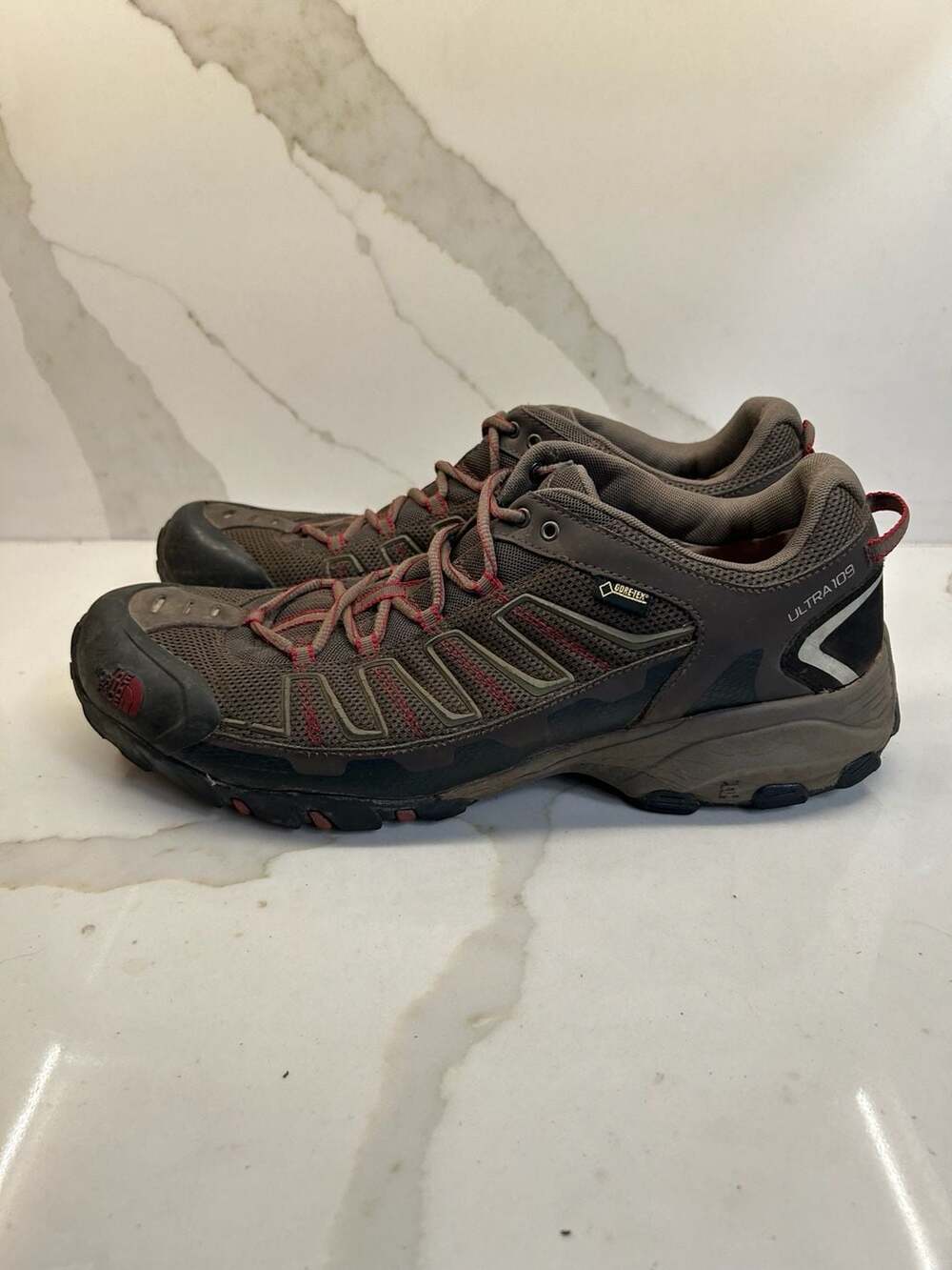 The North Face Ultra 109 GTX GORE-TEX Hiking Trail Brown Red Men's (Size: 14)
